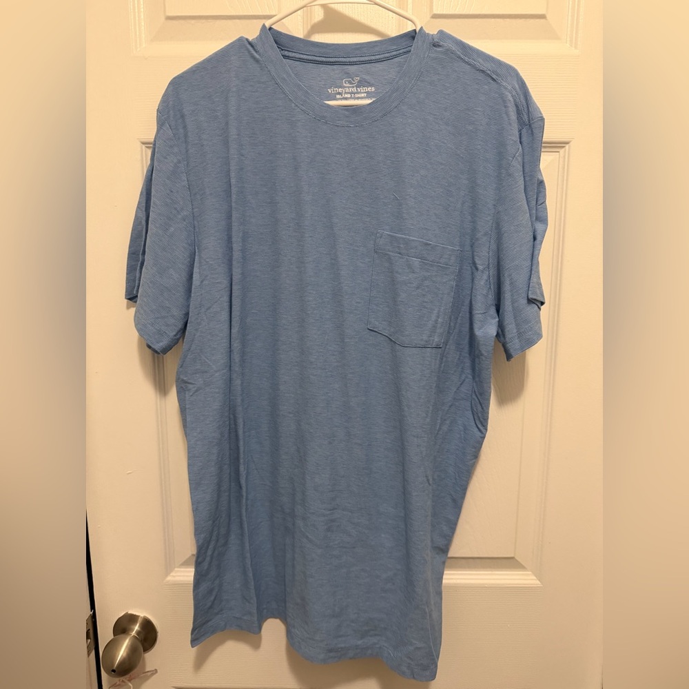 Vineyard Vines Men's Light Blue Short Sleeve Tee